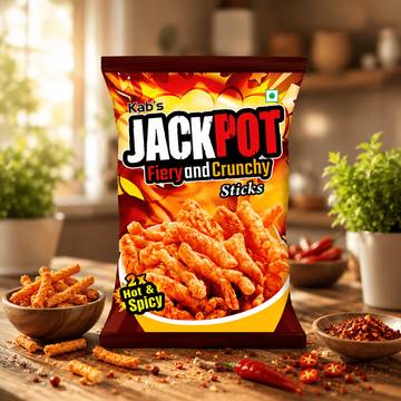 Kab's Jackpot Fiery and Crunchy Crisps