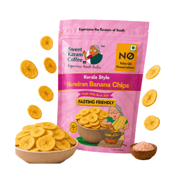 Sweet Karam Coffee Vrat Banana Chips (Rock Salt)