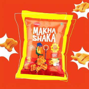 Farmley Makha Shaka Cheese Wavez Makhana Chips