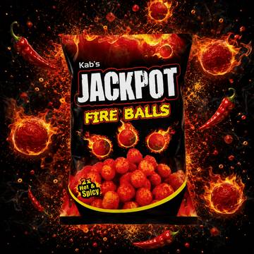 Kab's Jackpot Fire Balls Snack
