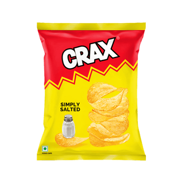 Crax Simply Salted Potato Chips Snacks