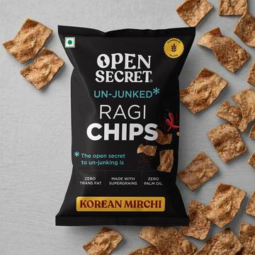 Open Secret Korean Mirchi Healthy Ragi Chips