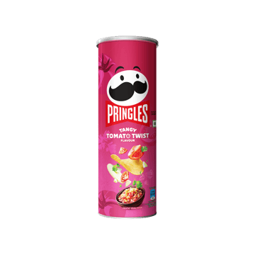 Pringles Tangy Tomato Twist Potato Chips - Crispy Snack