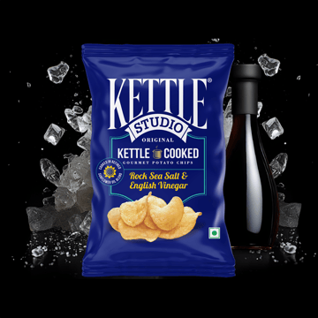 Kettle Studio Rock Sea Salt & English Vinegar Potato Chips