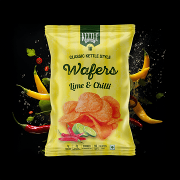 Kettle Studio Lime & Chilli Wafers