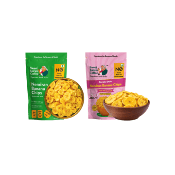 Sweet Karam Coffee Kerala Style Rock Salt Banana Chips +  Nendran Banana Chips Combo