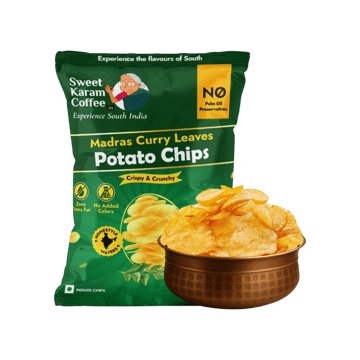 Sweet Karam Coffee Potato Chips - Madras Curry Leaves