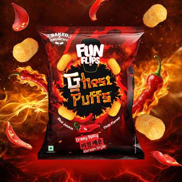 Fun Flips Ghost Puffs (Chilli Flavour)