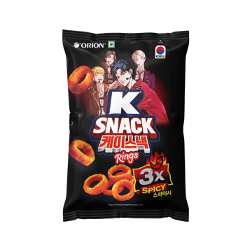 Orion Korean 3X Spicy K Snack Ring Puffs