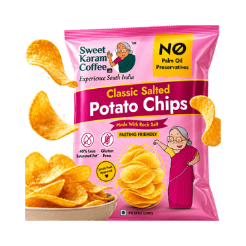 Sweet Karam Coffee Vrat Rock Salt Potato Chips
