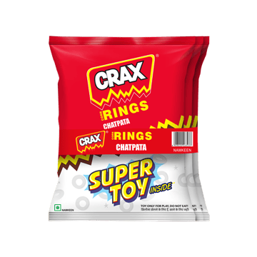 Crax Corn Rings Chatpata Masala Puffs Snacks - with Super Toys - Combo of 3