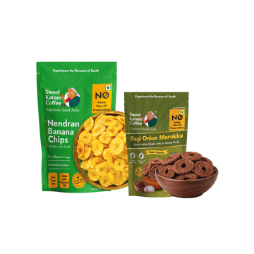 Sweet Karam Coffee Ragi Onion Murukku +  Nendran Banana Chips Combo