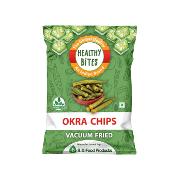 Healthy Bites Crispy Okra Chips