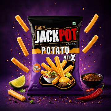 Kab's Jackpot Potato Stix Munchies (Aloo Chaat)