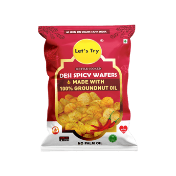 Let's Try Desi Spicy Wafers