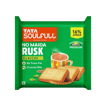 Tata Soulfull No Maida Elaichi Rusk (16% Jowar)