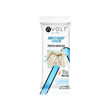 Avolt Slims Birthday Cake 10g Protein Wafer Bar