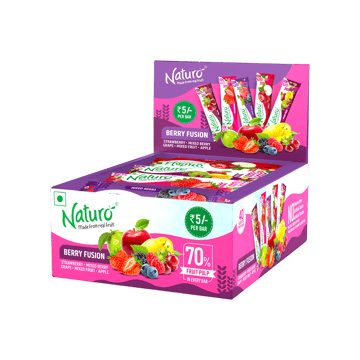 Naturo Assorted Berry Fusion Fruit Bar Pack
