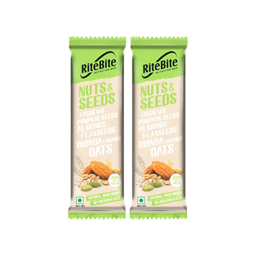RiteBite Nuts & Seeds Nutrition Bar - Pack of 2