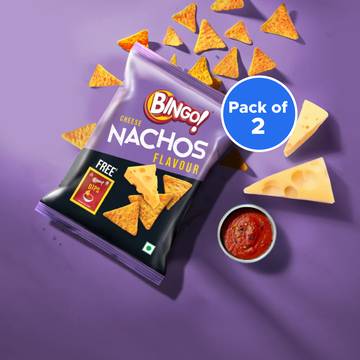Bingo Cheese Nachos with Free Dip - Pack of 2