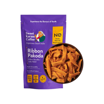 Sweet Karam Coffee Ribbon Pakoda / Murukku Namkeen - No Palm Oil