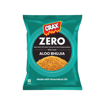 Crax Zero Aloo Bhujia Namkeen Snacks - No Palm Oil
