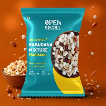 Open Secret Rock Salt Sabudana Mixture Namkeen