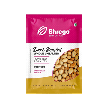 Shrego Dark Roasted Whole Unsalted Peanuts
