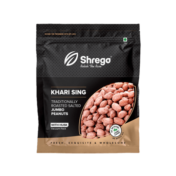 Shrego Khari Sing Traditionally Roasted Salted Jumbo Peanuts with Husk