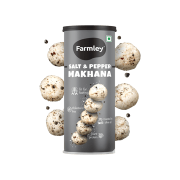 Farmley Rock Salt & Pepper Flavoured Makhana Fit For Fasting