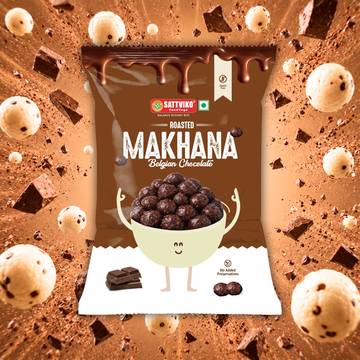 Sattviko Belgian Chocolate Flavoured Makhana