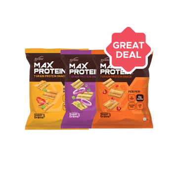 RiteBite Max Protein Desi Masala Chips +  Max Protein Cream & Onion Chips +  Max Protein Peri Peri Chips Combo