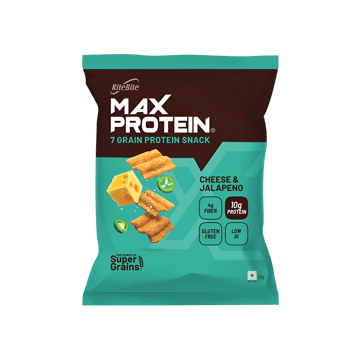 RiteBite Max Protein Cheese & Jalapeno 10 g Protein Multigrain Chips