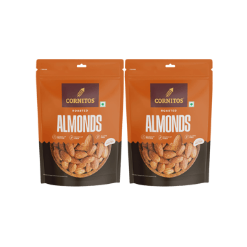 Cornitos Roasted California Flavoured Almonds (Lightly Salted) - Pack of 2