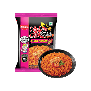 Nissin Geki Spicy Kimchi Korean Ramen Noodles