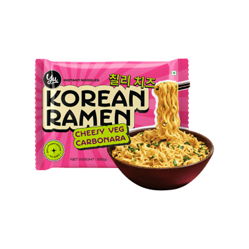 Yu Korean Ramen Noodles - Cheesy Veg Carbonara