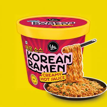 Yu Creamy Hot Sauce Korean Ramen Cup Noodles