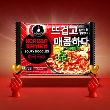 Ching's Secret Hot & Spicy Korean Ramen Soupy Noodles