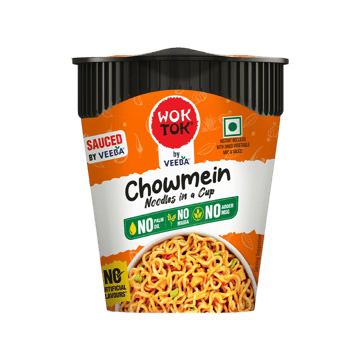 Wok Tok by Veeba Chowmein Cup Noodles (No Maida & Palm Oil)