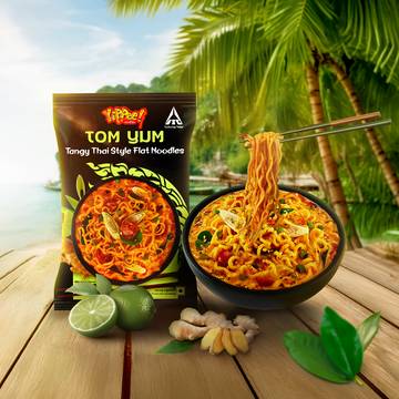 Yippee Tom Yum Thai Noodles Tangy & Zesty Delight
