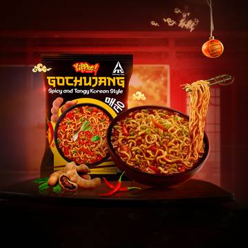 Yippee Gochujang Spicy & Tangy Korean Noodles