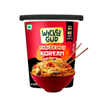 WickedGud Fiery 2X Spicy Korean Cup Noodles