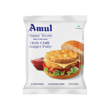 Amul Herb Chilli Veg Burger Patty