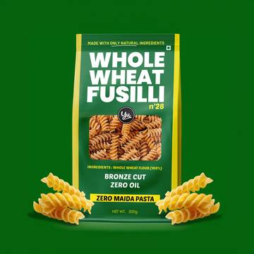 Yu 100% Whole Wheat Fusilli Pasta