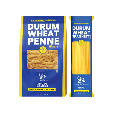 Yu 100% Durum Wheat Penne Pasta +  100% Durum Wheat Spaghetti Pasta Combo