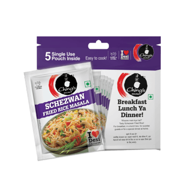 Ching's Secret Schezwan Fried Rice Masala Instant Mix - 5 Single Use Pouches