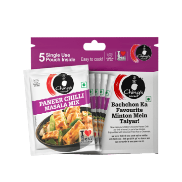 Ching's Secret Paneer Chilli Masala Instant Mix - 5 Single Use Pouches