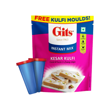 Gits Kesar Kulfi Dessert Mix - with Free Moulds