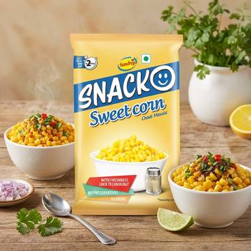 Sundrop Snacko Sweet Corn - Chaat Masala
