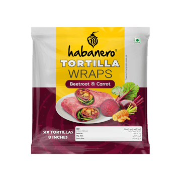 Habanero Beetroot & Carrot Tortilla Wrap Wraps